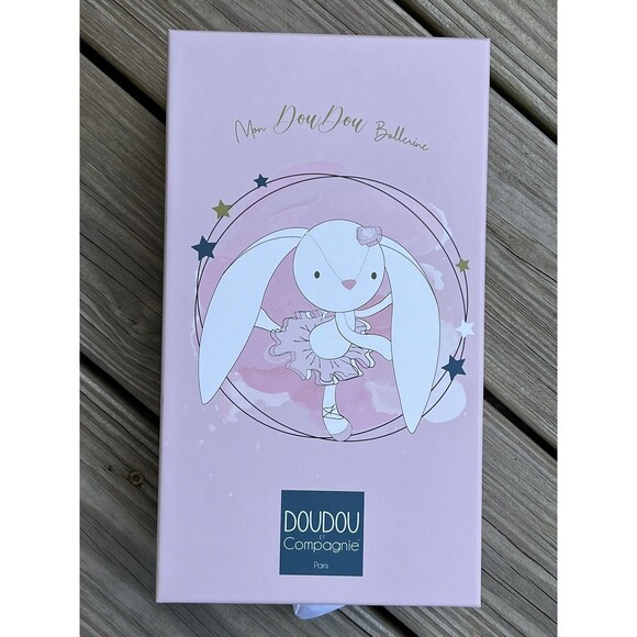 Doudou et Compagnie Paris Ballerina Bunny Plush Baby Infant Toy Pink 12" NEW - Picture 4 of 4